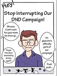 Mom! Don't Interrupt Our DnD Campaign! · Chapter 02. Artist: DeadEndDraws.