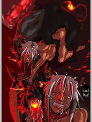 Getting fucked by a Hellhound · Chapter 01. Artist: UselessBegging.