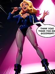 The Black Canary in the Cage (Chapter 001). Artist: Electrickink.