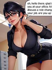 Bayonetta Interviews You For A Job (Chapter 001). Artist: Slaughterbug.