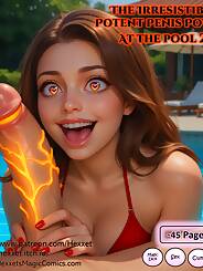 The Irresistible Potent Penis Potion at the Pool · Chapter 002. Artist: Hexxet.
