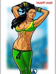 Naughty Laura - Street Fighter · Chapter 01. Artist: Ganassa.