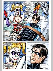 Batman and Nightwing discipline Harley Quinn - Bat · Chapter 01. Artist: Leandro Comics.