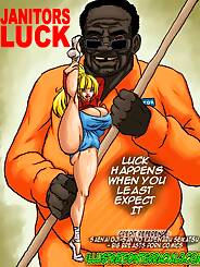 Janitor's Luck · Chapter 01. Artist: IllustratedInterracial.
