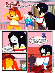 Practice With The Band Adventure Time · Chapter 01. Artist: Inker Comics.