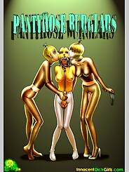 Pantyhose Burglars - Priya, Nicole, Amanda, Tommy · Chapter 01. Artist: InnocentDickGirls.