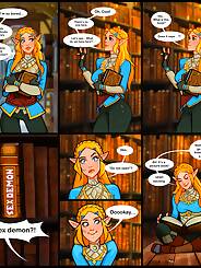 Zelda in a library The Legend of Zelda · Chapter 01. Artist: Olena Minko.