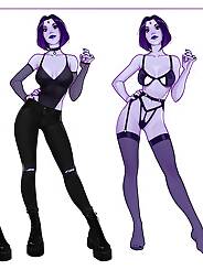 Raven and Beast Boy Teen Titans · Chapter 01. Artist: Olena Minko.