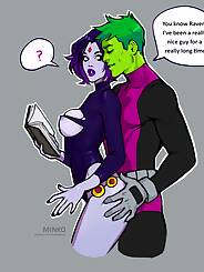 Raven and Beast Boy Teen Titans · Chapter 01. Artist: Olena Minko.